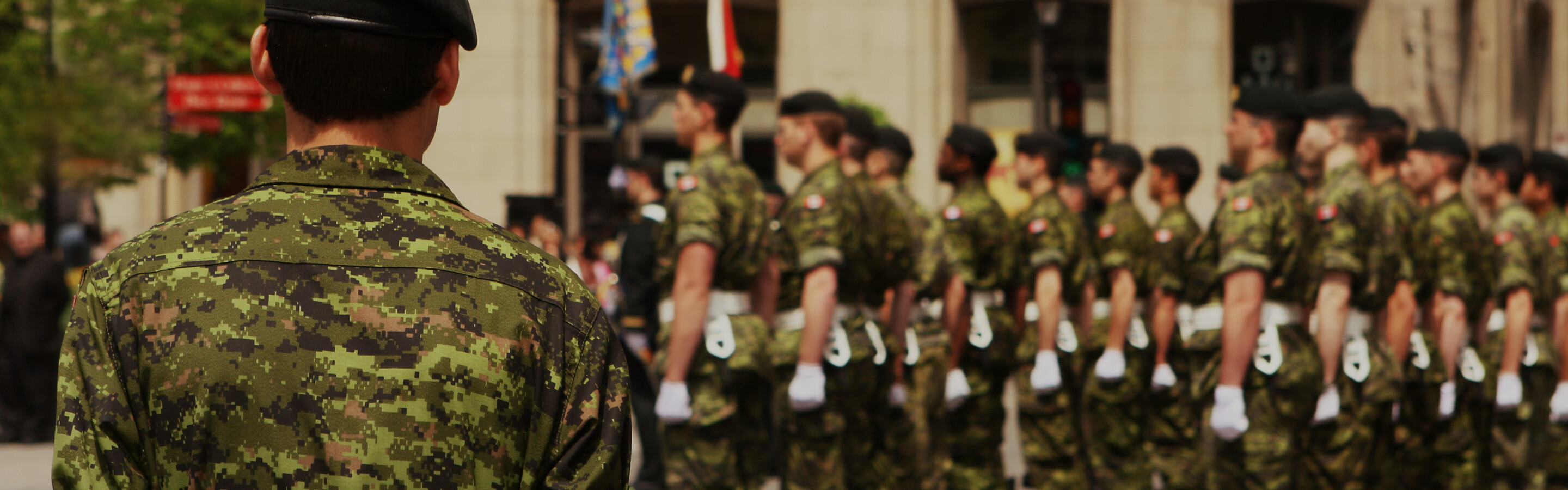 Large group of Canadian Forces